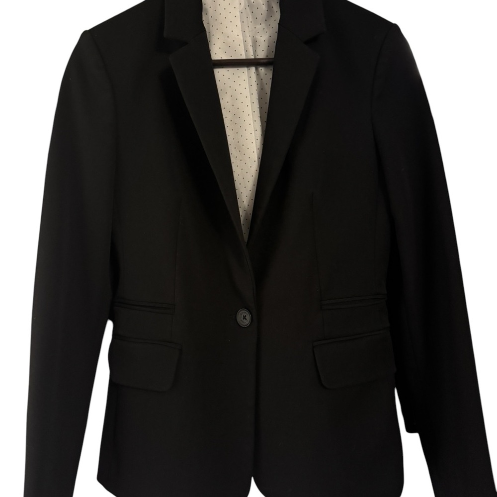 Express Black Tailored Blazer with Texture, size 6